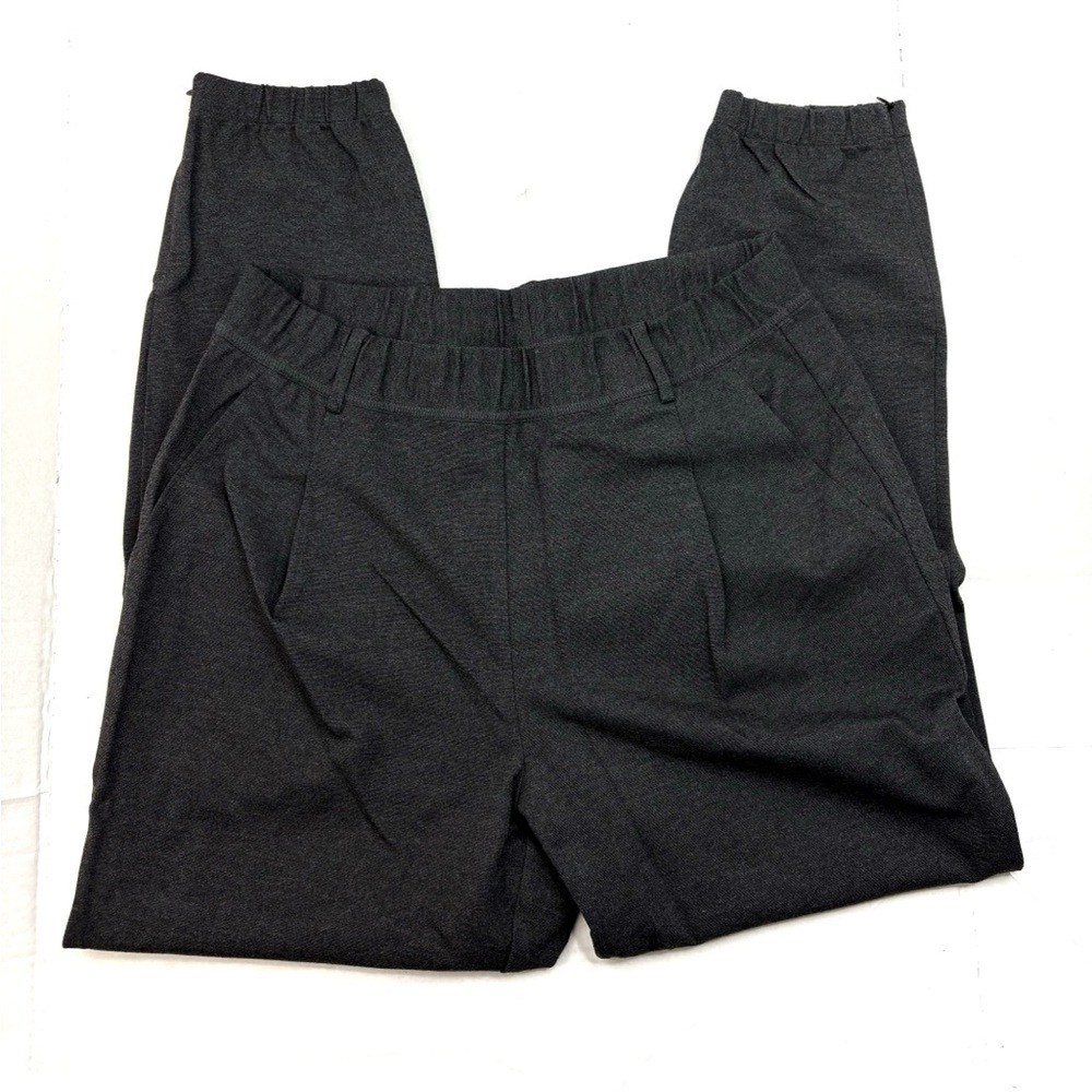 St John. Charcoal Grey Zipper Ankle Athleisure Joggers